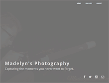 Tablet Screenshot of madelynsphotography.com